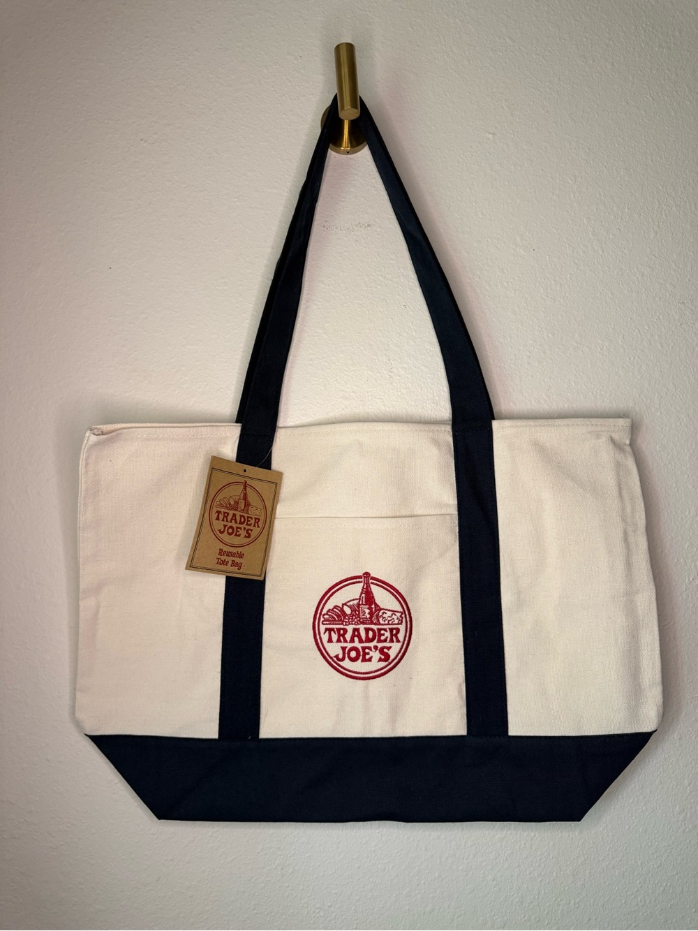 NWT Trader Joe’s Canvas Tote Bag